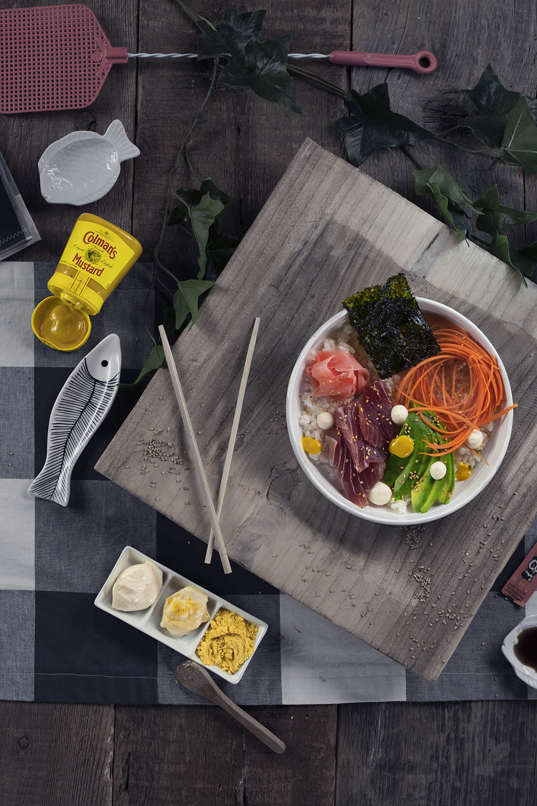 Sushi Bowl with Hot Mustard Sauce | Colman's Mustard